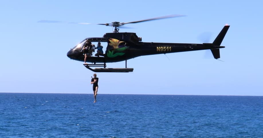 EXCLUSIVE Helicopter Jump and Dive with a Navy SEAL