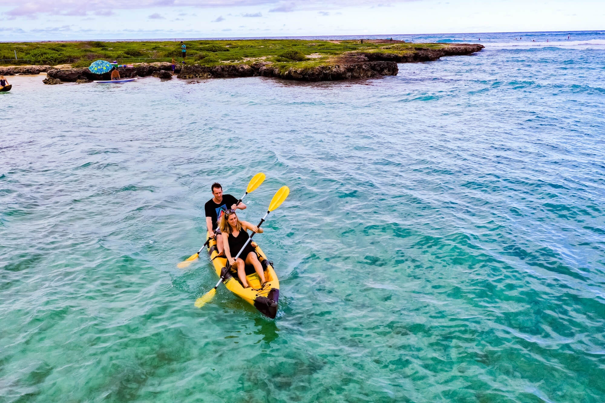 Popoia Island Kayak and E-Bike Guided Adventure Tour