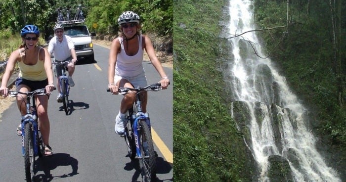 Downhill Bike & Ko’olau Waterfall Hike