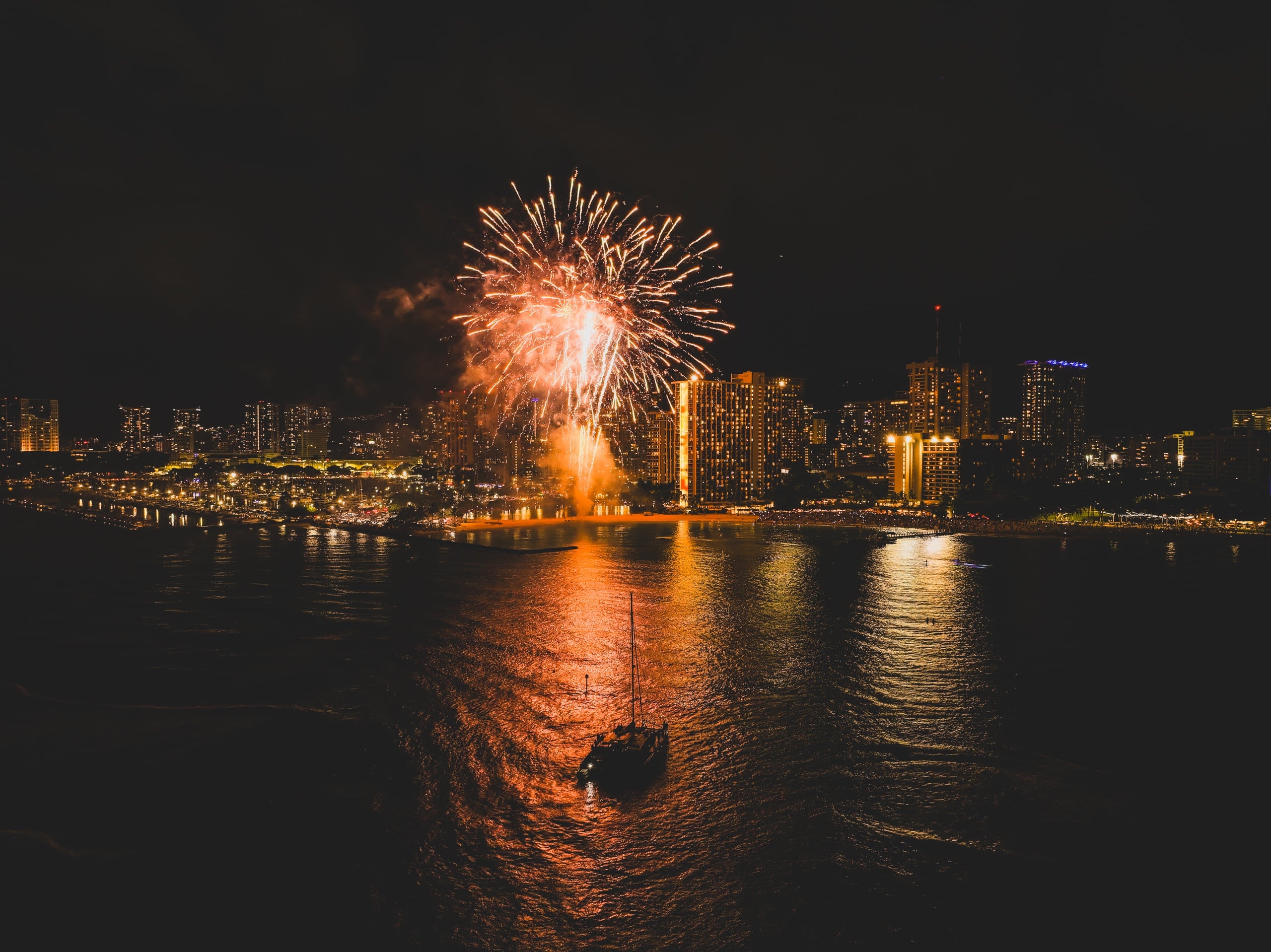 Waikiki Fireworks Sail